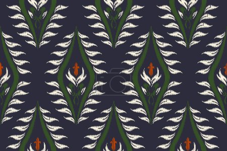 Illustration for Egyptian carpet pattern embroidery motif without continuous stitching - Royalty Free Image