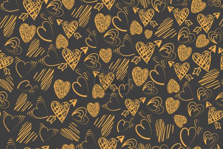 Illustration for Abstract love seamless pattern for background, wallpaper, fabric, wrapping, etc - Royalty Free Image