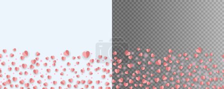 Ilustración de Amor volador o corazones voladores en vector - Imagen libre de derechos