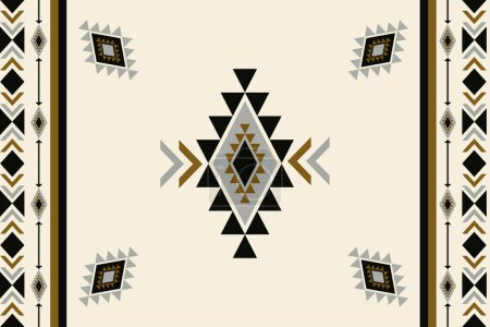 Illustration for Retro artistic pattern. Design for fabric, curtain, background, carpet, wallpaper, clothing, wrapping, Batik - Royalty Free Image