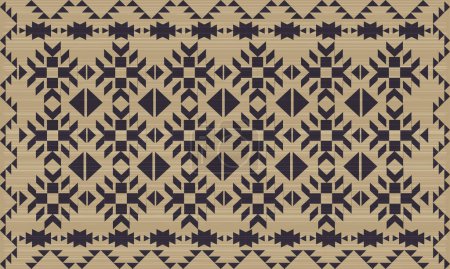 Stilvolles ethnisches Muster. Design für Stoff, Vorhang, Hintergrund, Teppich, Tapete, Kleidung, Verpackung, Batik.