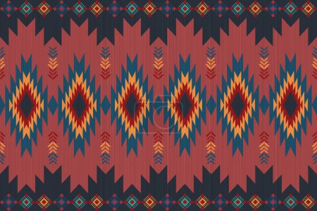 Illustration for Arabic stylized pattern. Design for fabric, curtain, background, carpet, wallpaper, clothing, wrapping, Batik, cloth.etc. - Royalty Free Image