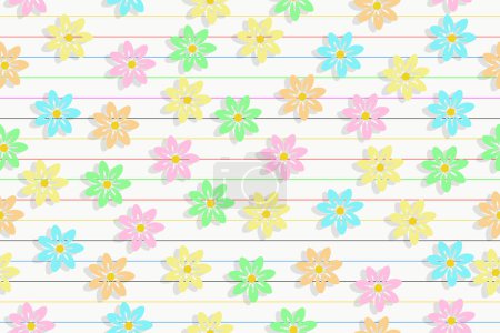 Illustration for Decorative floral pattern for background, fabrics, wallpaper, wrapping and more - Royalty Free Image