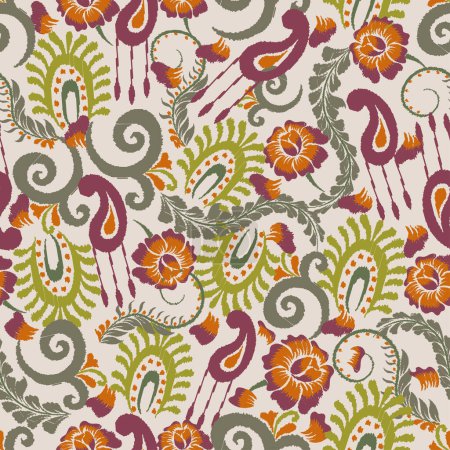 Illustration for Vintage flowers pattern for background, fabrics, wallpaper, wrapping and more - Royalty Free Image