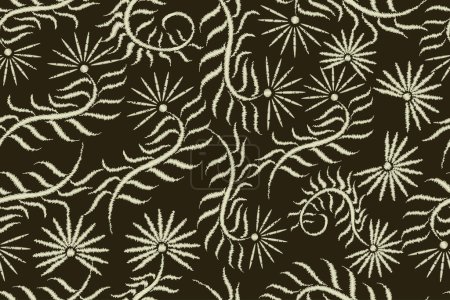 Illustration for Colorful floral pattern for background, fabrics, wallpaper, wrapping and more - Royalty Free Image