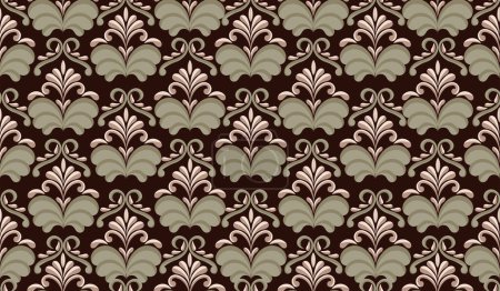 Illustration for Retro floral pattern for background, fabrics, wallpaper, wrapping and more - Royalty Free Image