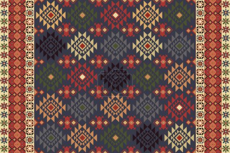 Colorful background design in arabian style for curtain, carpet, wallpaper, clothing, wrapping, Batik