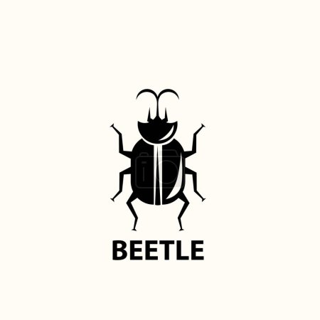 vector illustration of the horn beetle logo