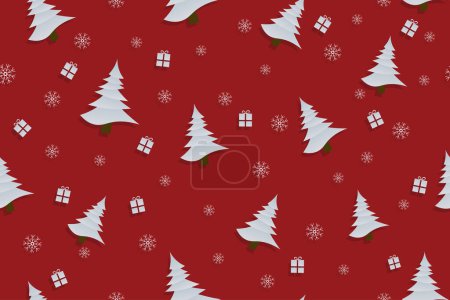 Illustration for Christmas background seamless pattern - Royalty Free Image
