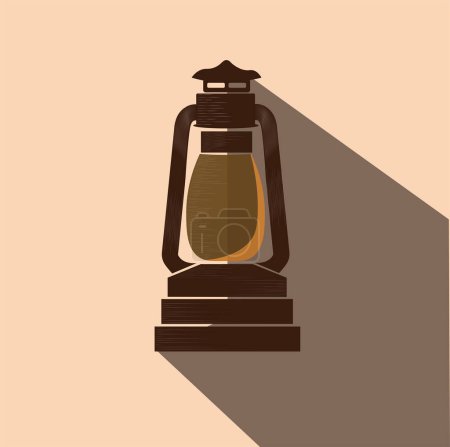 Ilustración de Vector illustration of a lantern illustration - Imagen libre de derechos