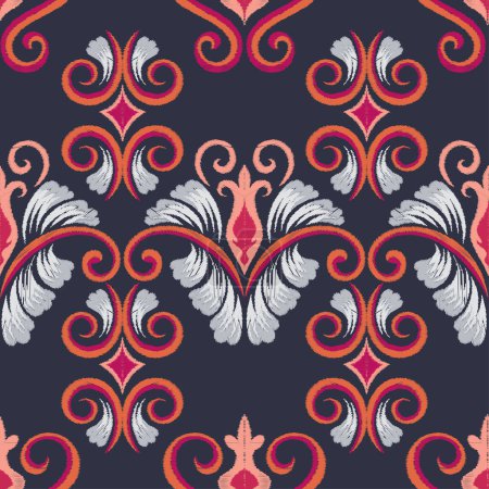 Illustration for Damask seamless vector pattern illustration - Royalty Free Image