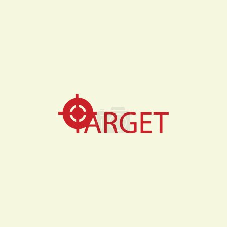 Illustration for Vector logo for target vector illustration - Royalty Free Image