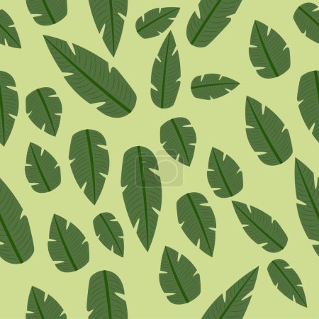 Illustration for Seamless pattern with leaves vector illustration - Royalty Free Image
