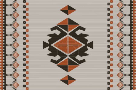 Téléchargez les illustrations : Modèle géométrique tribal ethnique dans le vecteur - en licence libre de droit