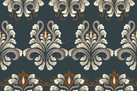 Illustration for Vintage seamless pattern floral vector illustration. - Royalty Free Image