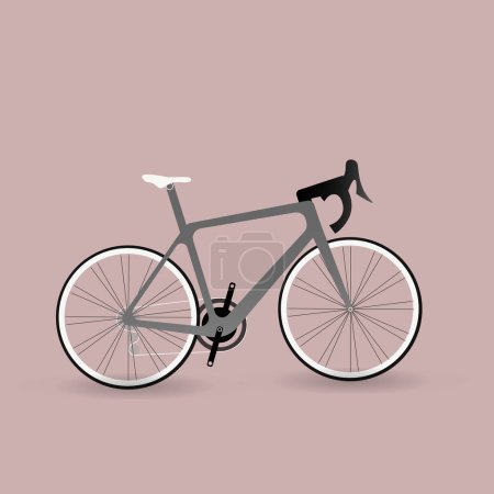 Téléchargez les illustrations : Illustration vectorielle d'une icône de vélo - en licence libre de droit
