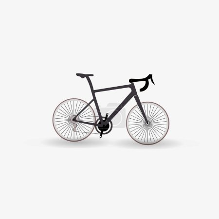 Illustration for Bicycle icon. flat design vector illustration - Royalty Free Image