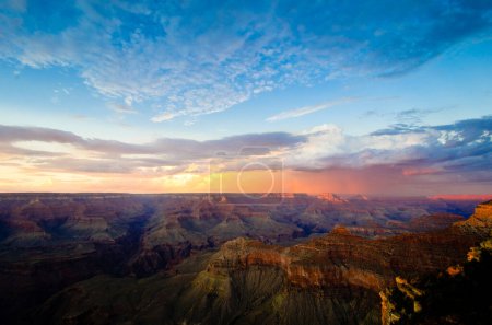 Colourful Sunset Sky Over The Grand Canyon