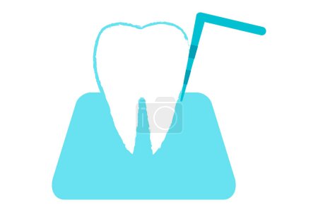 Examen de enfermedad periodontal y bolsas periodontales en el dentista