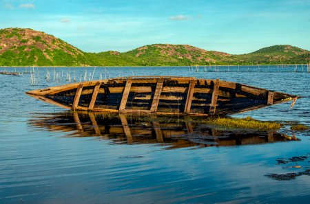 Boot und Landschaft bei rambha chilka odisha