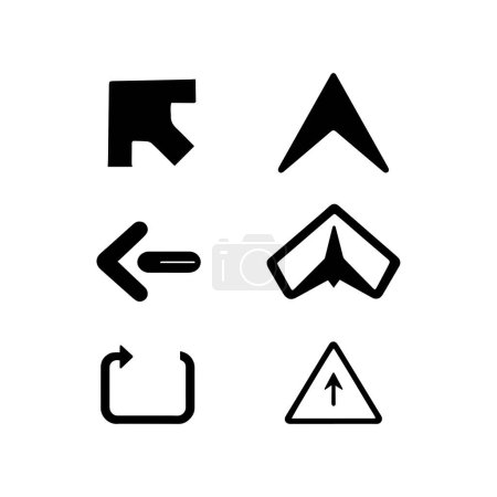 arrow vector icon set 