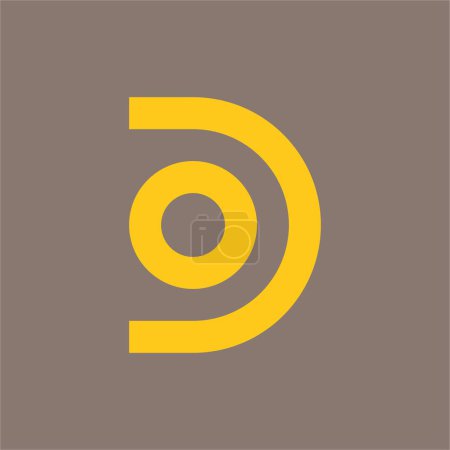 cercle lettre logo conception vectoriel illustration