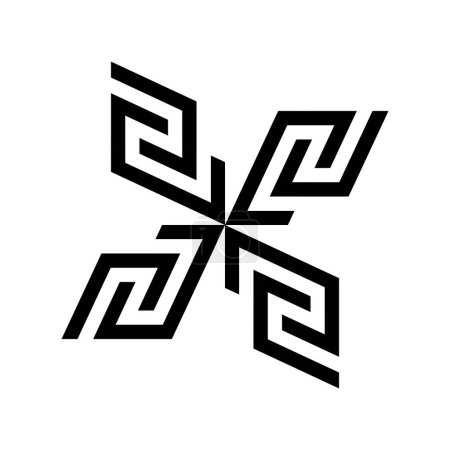 illustration vectorielle icône croix celtique