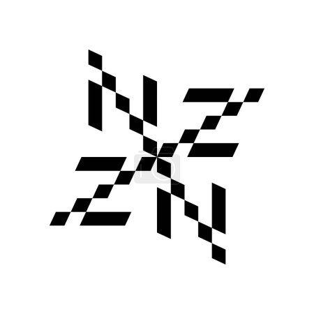 lettre z logo avec forme de triangle, vecteur, illustration