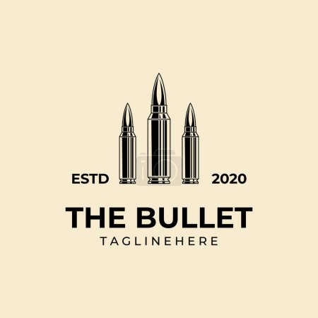 bullets icon vintage logo vector illustration design