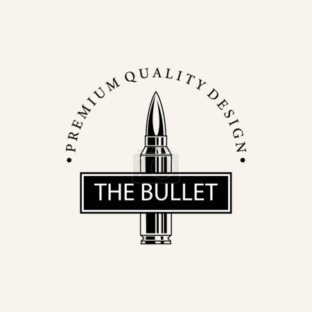 Bullet icon logo vintage vector symbol illustration design