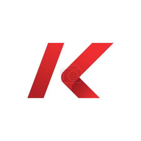 Buchstabe K Logo Vorlage Elemente