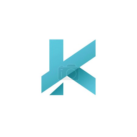 Buchstabe K Logo Vorlage Elemente