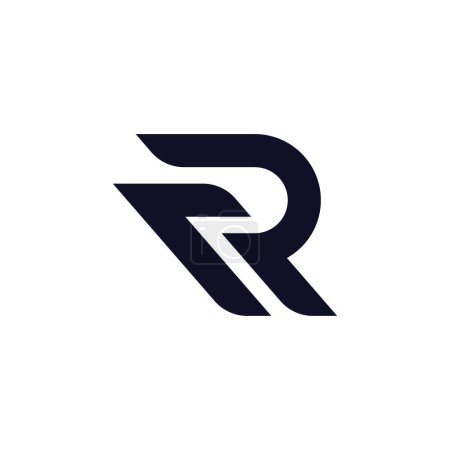 Illustration for Letter R logo design Logo template, Creative R logo vector symbol - Royalty Free Image