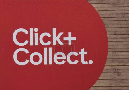 Grocery Store Click and Collect sign