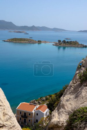 beautiful view of the island on Kastellorizo. 