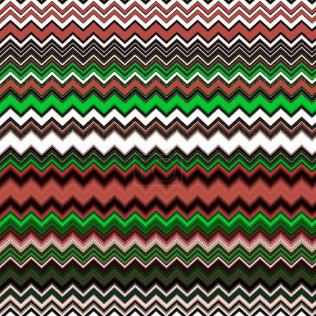 Photo for Seamless Aztec style pattern with zigzag lines - Royalty Free Image