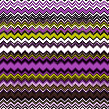 Photo for Seamless Aztec style pattern with zigzag lines - Royalty Free Image