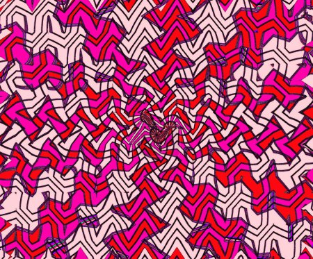Foto de Fondo zigzag abstracto con degradado colorido. esta ilustración es perfecta para comenzar su propio diseño. - Imagen libre de derechos