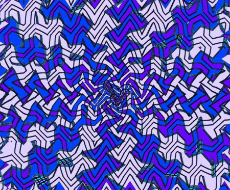Foto de Fondo zigzag abstracto con degradado colorido. esta ilustración es perfecta para comenzar su propio diseño. - Imagen libre de derechos