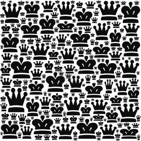Photo for Abstract seamless crown coronation design - Royalty Free Image