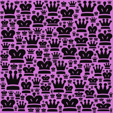 Photo for Abstract seamless crown coronation design - Royalty Free Image