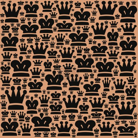 Foto de Diseño de corona de coronación sin costura abstracta - Imagen libre de derechos