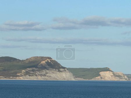 Foto de Hermoso paisaje marino costero Jurásico Lyme Regis Dorset Inglaterra - Imagen libre de derechos