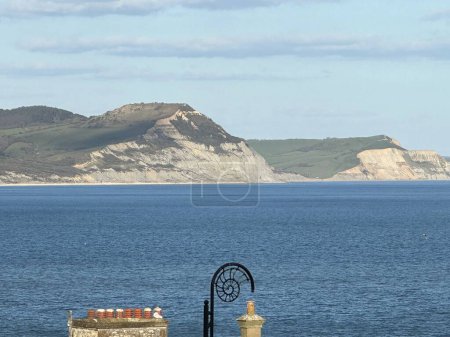 beautiful Jurassic coastal sea landscape Lyme Regis Dorset England 