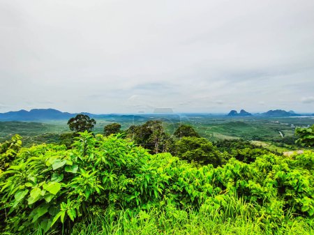 A beautiful peaks view on the hill of Wang Kelian Perlis, Malaysia