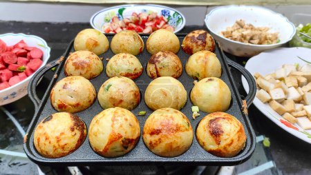 homemade process to cooking takoyaki most popular delicious snack of japan