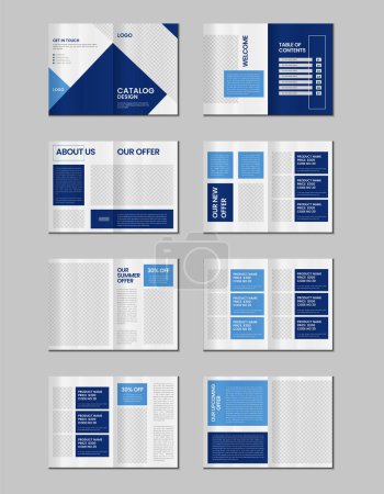 Produktkatalog-Design oder Katalog-Template-Design