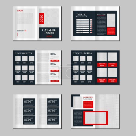 Katalogdesign oder 12 Seiten Produktkatalog-Template-Design