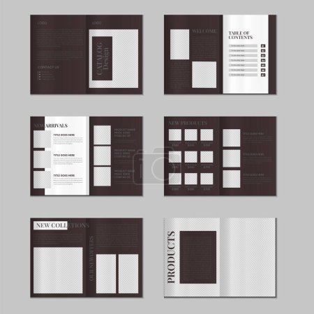 Diseño de catálogo o 12 páginas diseño de plantilla de catálogo de productos