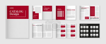 Diseño de catálogo o 12 páginas diseño de plantilla de catálogo de productos